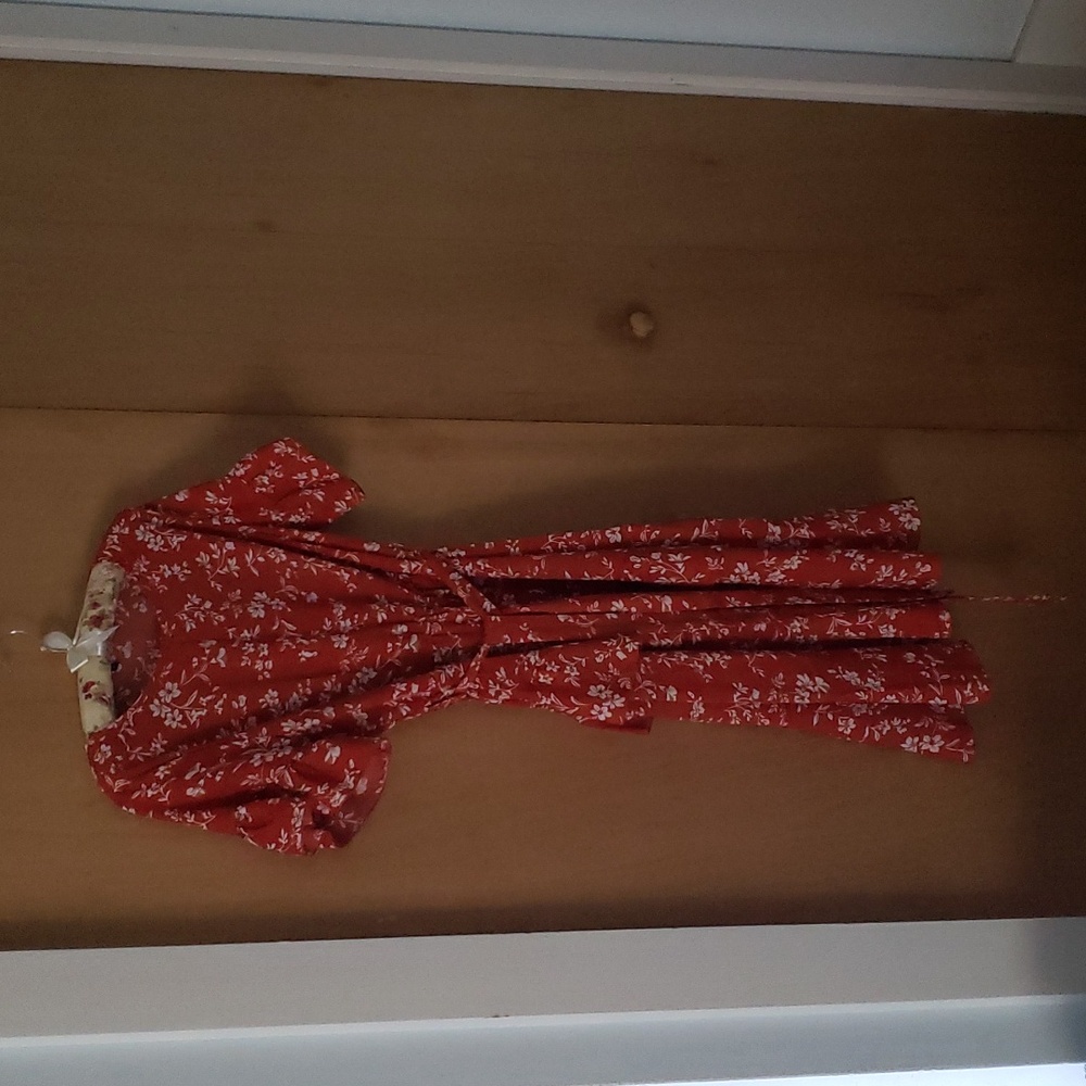 Fun Ruffle Red Summer Dress - Picture 10 of 11